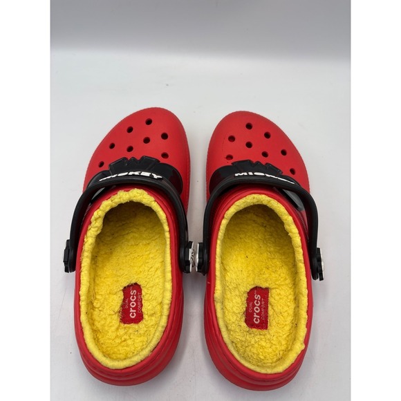 Crocs Lined Disney "Mickey Mouse"  Sz Junior 3 - Picture 5 of 8